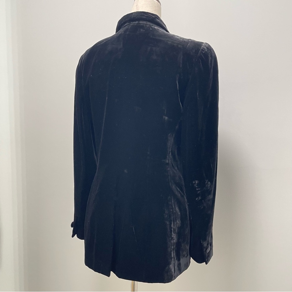 Rena Lange Velvet Black Blazer Size FR 34 US 4 - Picture 7 of 13
